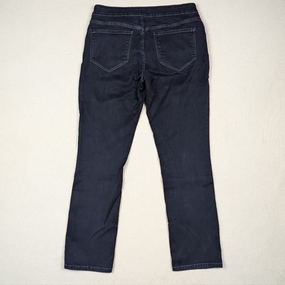 Not Your Daughters Jeans Janice Legging Mid Rise Stretch NYDJ Dark Wash Size 12 - Picture 9 of 16